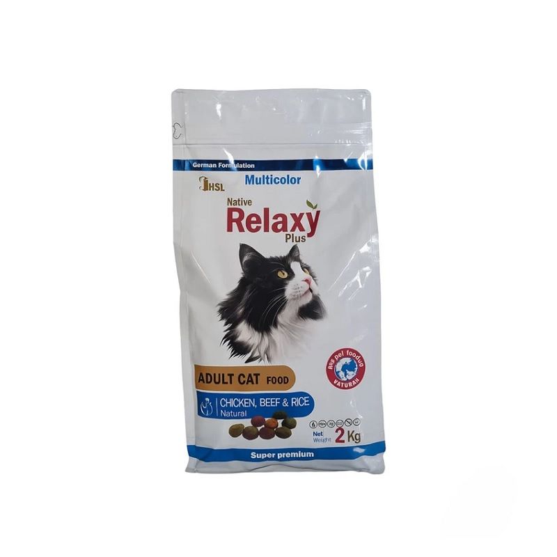 غذای خشک گربه ریلکسی ساده مدل Relaxy Adult Cat وزن 2 کیلوگرم
