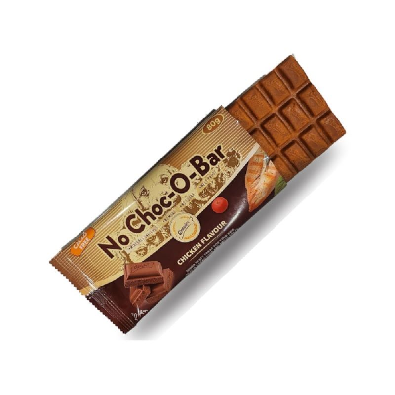 تشویقی سگ گناولز مدل شکلات بار طعم مرغ Gnawlers No Choc-O-Bar وزن 80 گرم