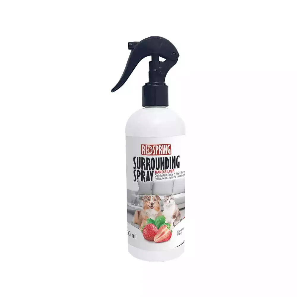 اسپری ضدعفونی کننده و لکه بر محیط رداسپرینگ مدل Surrounding Spray رايحه توت فرنگی حجم 500 ميلی ليتر