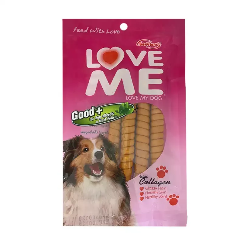 تشویقی سگ لاومی با طعم گوشت مرغ Love Me Soft Snack وزن 80 گرم