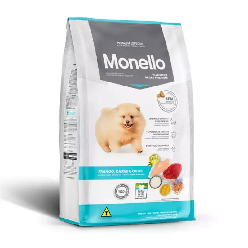 غذاي خشك توله سگ نژاد كوچك مونلو مدل Monello Puppy وزن 1 كيلوگرم