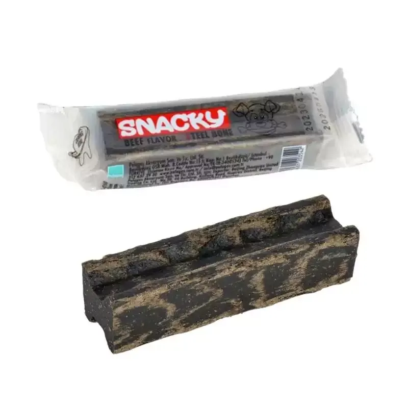 تشویقی دنتال سگ اسنكی Snacky Dental Steel Bone طعم گوشت گاو وزن 50 گرم