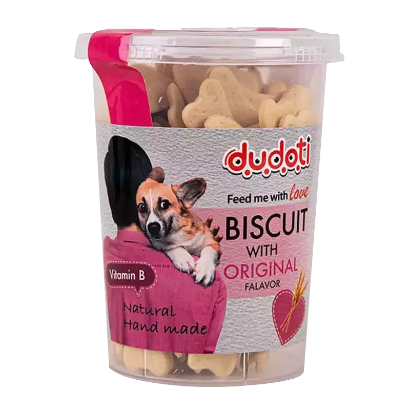 تشویقی بیسکوییت سگ دودوتی با طعم گندم وزن 150g