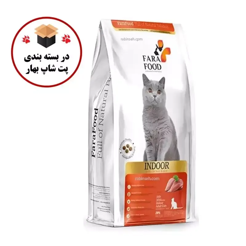 غذای خشک گربه بالغ فرافود با طعم مرغ و برنج وزن 1 کیلوگرم