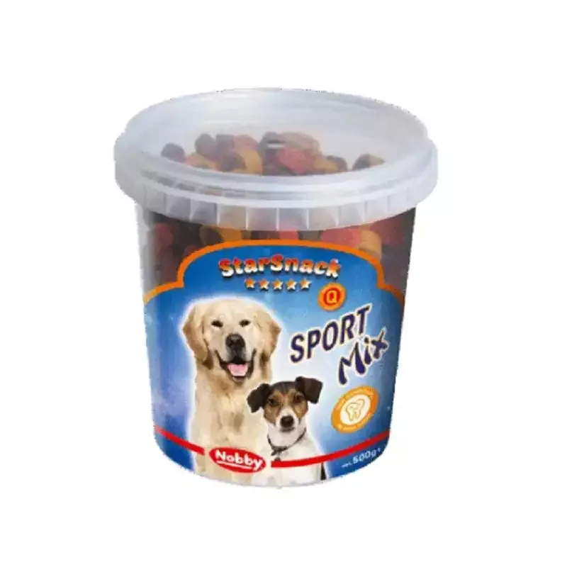 تشویقی سگ نوبی سطلی Nobby Treat Sport Mix وزن 500 گرم