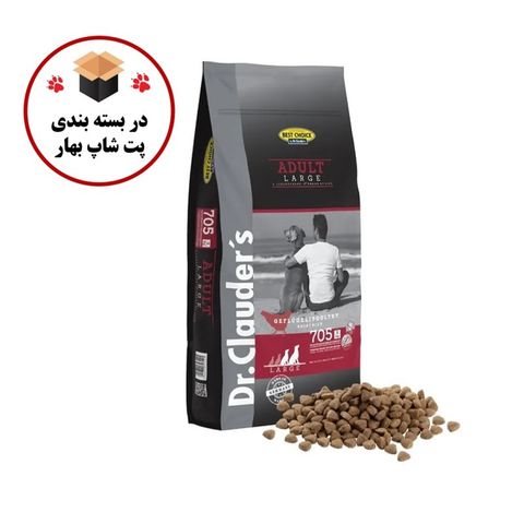 غذای خشک سگ دکتر کلادرز مدل Dr.Clauders Dog Adult Large وزن 1 کیلوگرم