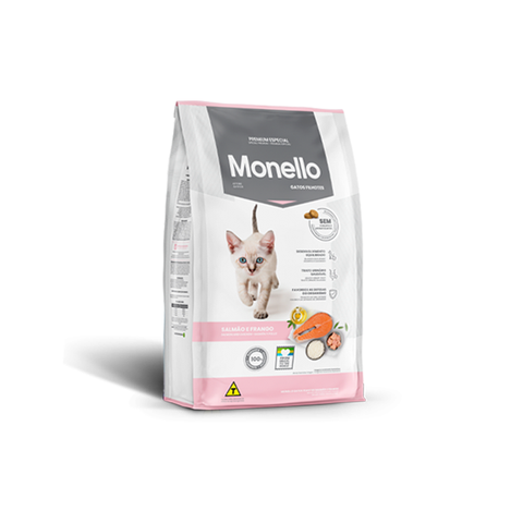 غذای خشک بچه گربه مونلو با طعم ماهی سالمون و مرغ Monello Kitten Salmon & Chicken وزن 10 کیلوگرم