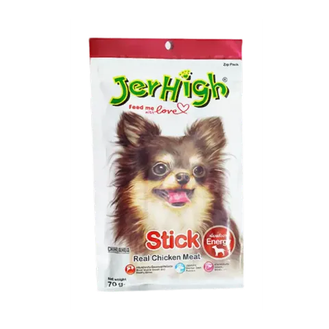 تشویقی سگ جرهای با طعم مرغ Jerhigh Stick Chicken وزن 70 گرم