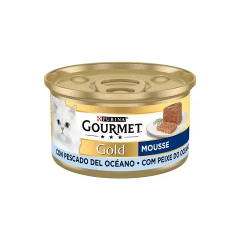 کنسرو غذای گربه گورمت با طعم ماهی Gourmet Fish وزن 85 گرم