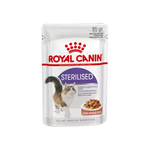 پوچ گربه رویال کنین مدل Sterilised وزن 85 گرم