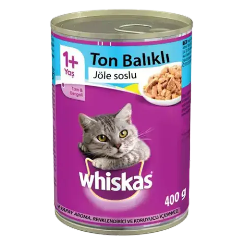 کنسرو غذای گربه ویسکاس با طعم ماهی تن Whiskas Tuna In Jelly وزن 400 گرم