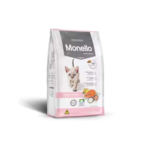 مونلو بچه گربه مدل Monello Kitten Salmon & Chicken با طعم ماهی سالمون و مرغ وزن 1 کیلوگرم