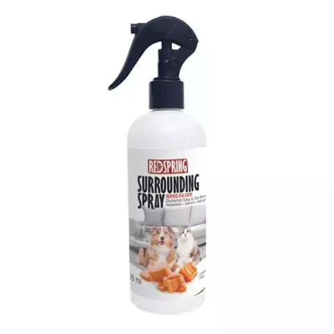 اسپری ضدعفونی کننده و لکه بر محیط رداسپرینگ مدل Surrounding Spray رایحه کارامل حجم 500 میلی لیتر