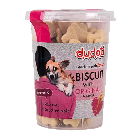تشویقی بیسکوییت سگ دودوتی با طعم گندم وزن 150g