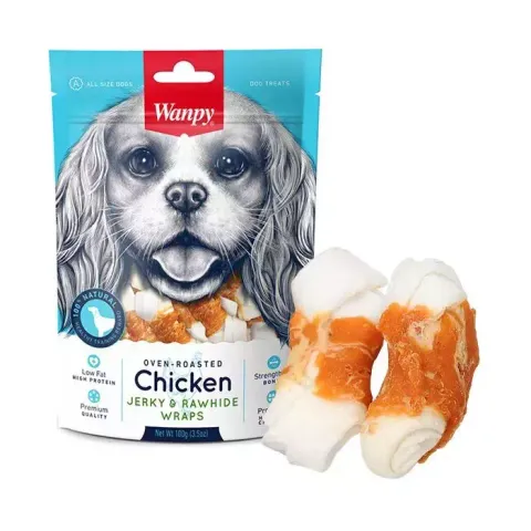 تشویقی سگ ونپی مدل Chicken Jerky & Rawhide Wraps وزن 100 گرم